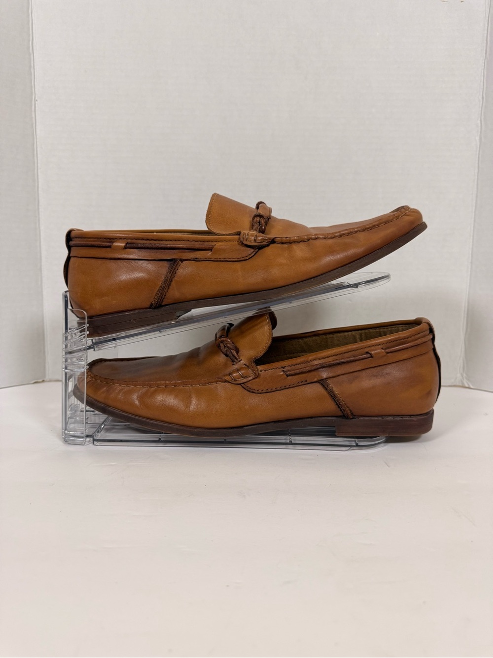 Kenneth Cole Reaction Men's Tan Leather Slip-On Loafers